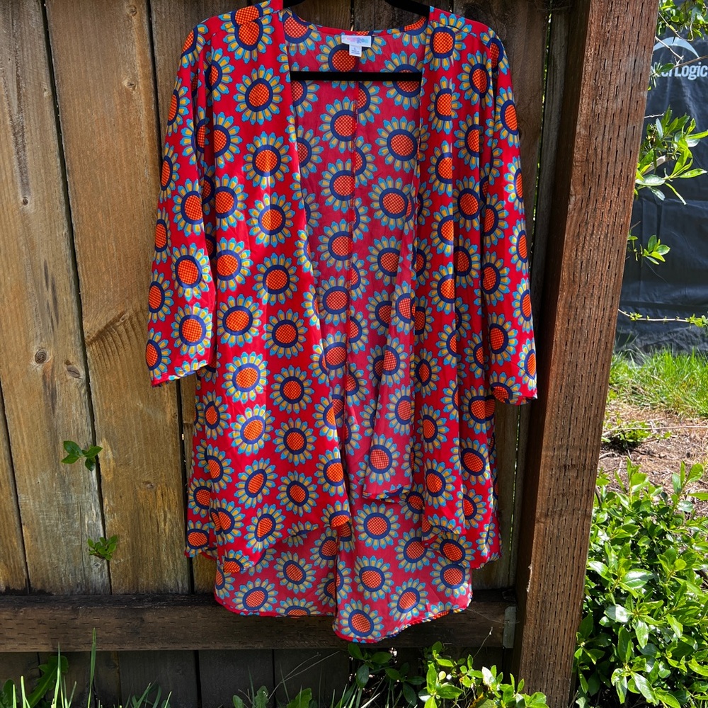 Lularoe Cover Kimono Large Boho 70s